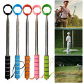 15-foot telescoping golf ball retriever with cushioned scoop ring