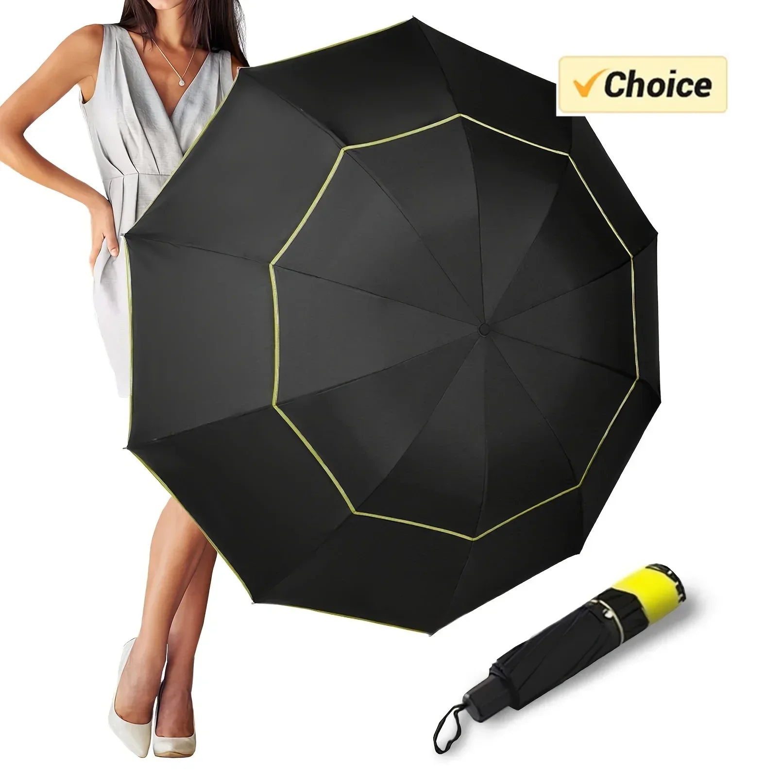 Golf travel essentials bundle with umbrella and accessories