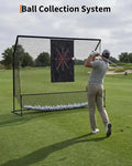 Pop-up backyard golf chipping net