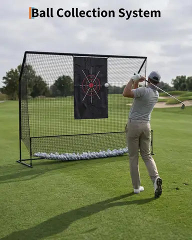 Pop-up backyard golf chipping net