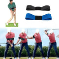 Elastic golf arm connection band for connected swing training