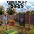 Short game practice bundle with chipping net and training aids